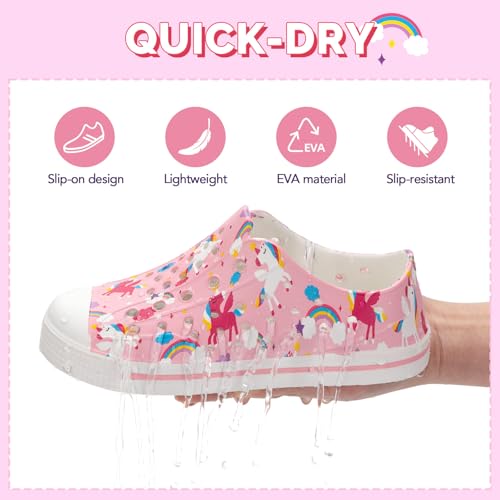 Image of EUXTERPA Toddler Water Shoes Boys Girls Summer Shoes | Kids Sandals Boys Girls Lightweight Slip On Shoes Children Breathable Quick Dry Pool Beach Sneakers