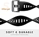 NotoCity 22mm Quick Fit Armband Kompatibel Mit Garmin Fenix 7/5/6/8/e, Fenix 5 Plus/6 Pro/7 Pro - Silikon-Ersatzarmband, Schwarz