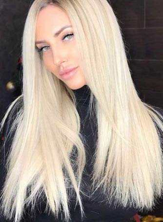 VeSunny Platinum Blonde Tape in Hair Extensions Human Hair Heart Tape Hair Extensions #60 White Blonde Invisible Tape in Human Hair Extensions 25g/20pcs 18inch
