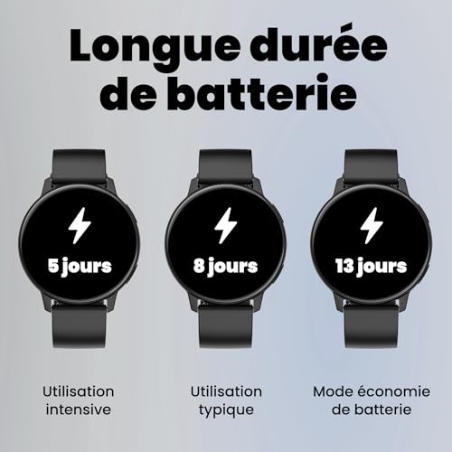 SPC Smartee Duo Classic – Smartwatch Montre Intelligente Noire avec Bracelet métallique Interchangeable, écran AMOLED 1,43”, appels Bluetooth, 8 Jours de Batterie, 100 Sports, IP68 – Image 6