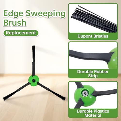 Loveco 20 Stück Ersatzteile Kompatibel für iRobot roomba E I & J Serie, i7 i7+ i3 i3+ i1 i1+ i2 i4 i5 i5+ i6 i8 i8+ j7 j7+ j8 j8+ j6 j6+ j5 j5+, E5 E6, 2 Satz Gummibürsten, 8 Filter, 8 Seitenbürsten – Bild 5