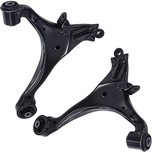 Image of Detroit Axle - 8pc Front End Suspension Kit for Acura 2001-2005 EL Honda Civic 2 Lower Control Arms 2 Lower Ball Joints 2 Sway Bar Links 2 Outer Tie Rods 2002 2003 2004 Replacement