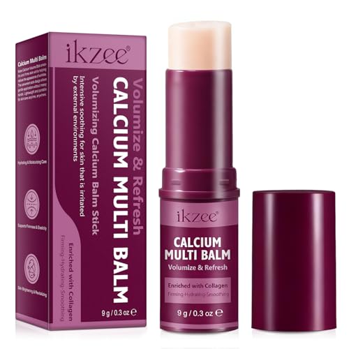 Calcium Collagen Multi Balm Stick, Bálsamo Hidratante Multiuso, Enriquecido con Colágeno | Crema Reafirmante, Lifting & Hidratante Intensa para Rostro, Contorno de Ojos y Cuello