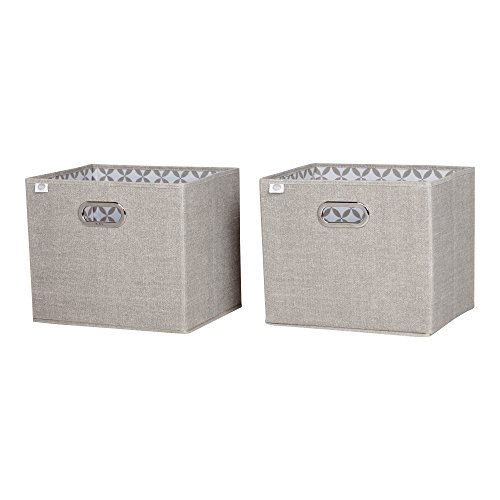 South Shore Storit Fabric Storage Baskets, 2-Pack-Taupe