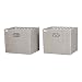 South Shore Storit Fabric Storage Baskets, 2-Pack-Taupe