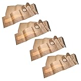 vhbw 20x Staubsaugerbeutel kompatibel mit Nilfisk/Alto/Wap Aero 840 A, 640 Staubsauger - Papier, 70,6cm x 24cm, braun