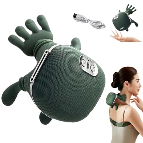 Masajeador De Manos Handiva Pro Para Cuello Y Hombros, Con Dedos, Slaasoo N7 Master Hand, Masajeador Eléctrico Cervical Para Cuello, Abdomen Inferior Y Espalda Shiatsu(1pc)