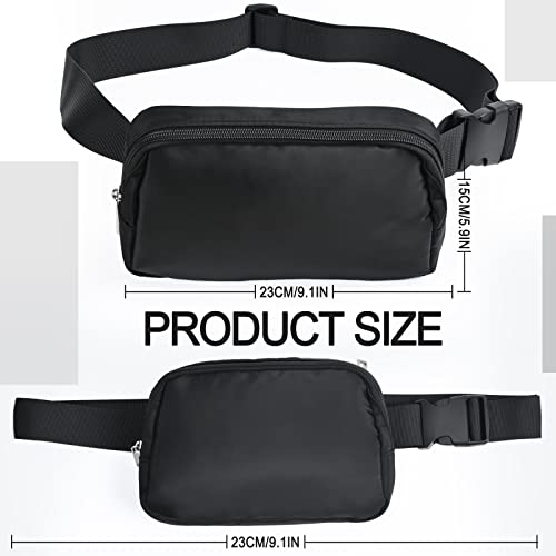 Men's And Women's Black Fanny Pack, Men's And Women's Fashion Fanny Pack With Adjustable Shoulder Strap Small Waist Pack, Suitable For Travel Exercise Running Hiking Travel, Black #TOP5