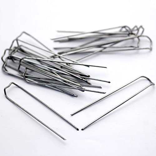 Floralcraft 100pcs German Mossing Pins, 6cm U-Pin Mossing Pegs for Craft Wreaths Floristy Airplants Funeral Tributes Floral Arrangements