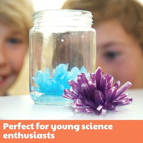 4M 7 Crystal Growing Science Experimental Kit with Display Cases - Easy DIY STEM Toy Lab Experiment Specimens, Educational Gift for Kids, Teens, Boys & Girls by 4M - Image 6