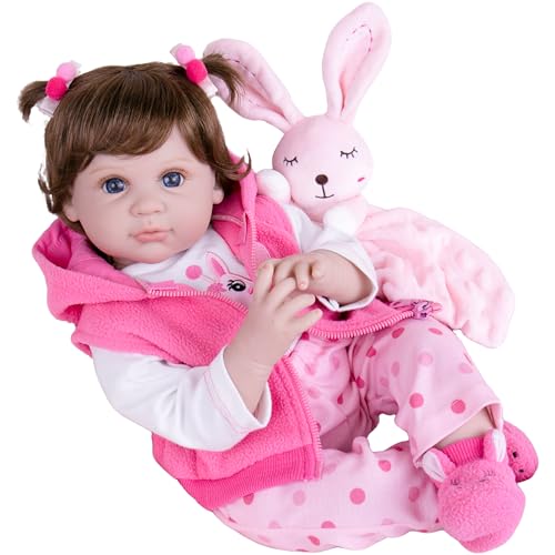 Image of Milidool Reborn Baby Dolls, Realistic Newborn Dolls, 22 inch Lifelike Weighted Soft Body Baby Doll