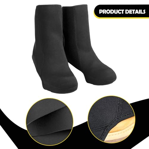 Cubiertas para zapatillas de ciclismo para invierno, talla universal 35-45, aislamiento triple capa impermeable al viento para bicicleta de carretera y montaña miniatura 4