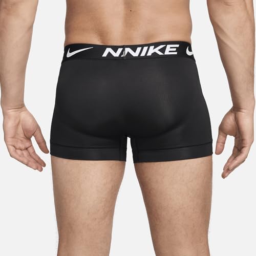 Nike Men's Dri-FIT Essential Micro 4" Trunk Boxer Briefs 3 Pack (Small, Black(KE1156-001)3