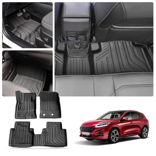 Tapis de sol Kuga 3 III protection habitacle voiture TPE caoutchouc 3D
