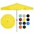 JEAREY 9 FT Patio Umbrellas Outdoor Large Market Umbrella With Push Button Tilt and Crank Lift System 8 Sturdy Ribs UV Protection Waterproof Sunproof Yellow