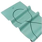 Grip Flow Yoga Mat - Esterilla de Yoga Antideslizante con Alineamiento de Lemniscata - Estera de Caucho Natural con Correa de Transporte, Ligera, Libre de Plásticos: Ideal para Yoga, Pilates y Fitness