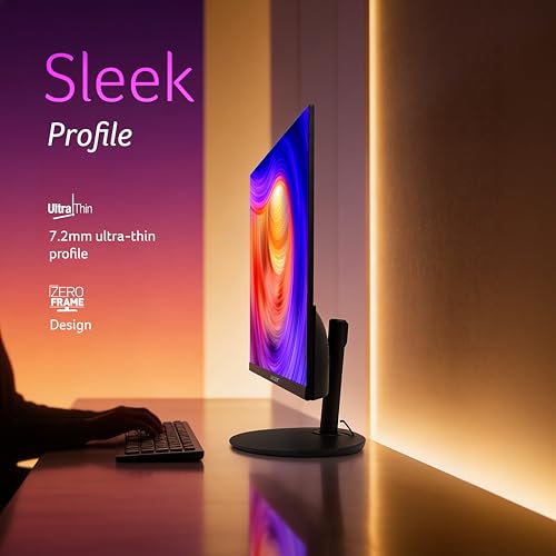 Image of Acer SH242Y P1 23.8 Inch FHD IPS Gaming Monitor I 144Hz Refresh Rate I 1ms VRB I USB Type-C 65W PD I AMD FreeSync I Ultra Slim Design I ErgoStand I HDMI I Built-in Speakers I VisionCare Technology