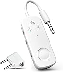 Avantree Relay – Airplane Bluetooth Adapter for AirPods, Bose & Wireless Headphones, Qualcomm Chip, aptX Adaptive & HD Audio Transmitter, 25Hrs Battery, 3.5mm AUX for Flight, Travel & Gym