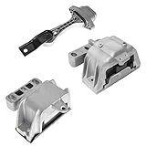 TRQ Engine Motor Manual Transmission Mounts Kit Set of 3 for 99-05 Beetle Golf Jetta