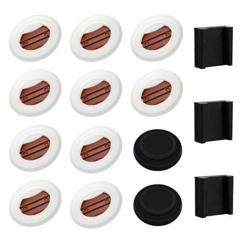 ShanSon コーヒーキャニスター 交換用バルブ Oneway脱気+密封(12pcs) +スプーン掛け(3pcs) コーヒー豆保存容器 食品保存缶 珈琲 豆入れ 単方向排気