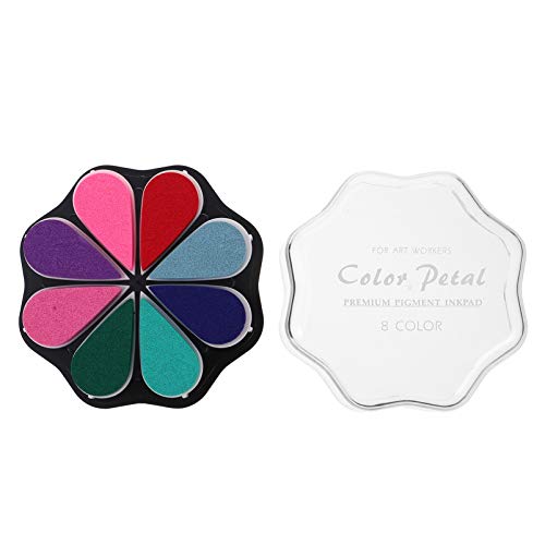 EXCEART Kits Self Inking Stampers Cute Flower Pattern for Birthday Party Supplies Pinata Filler Gifts DIY Craft Style A Toodler