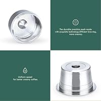 HAILASRE Refillable Stainless Steel Combo Reusable Cafissimo Coffee Capsule for Refilling, Reusable Refill Capsule Coffee Filter for Kfee Caffitaly Cafissimo (COMBO) – Ansicht 3