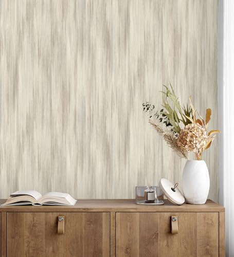 Papier peint dégradé vertical à effet textile chic beige GAULAN 682936 - 7