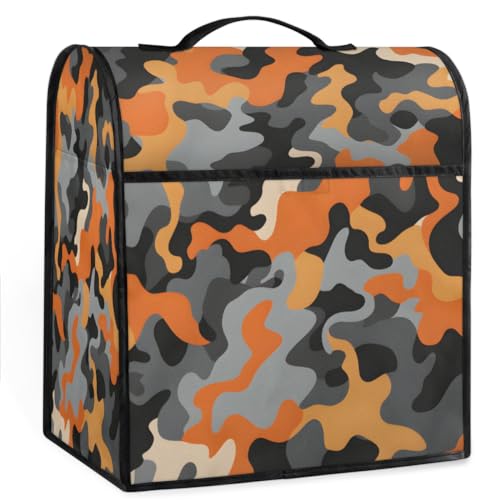 Coffee Maker Cover Camouflage Pattern Kitchen Appliance Covers Small Appliance Covers Blender Cover Juicer Cover Dust Covers for Kitchen Appliances with Top Handle and Pockets,Washable,B276