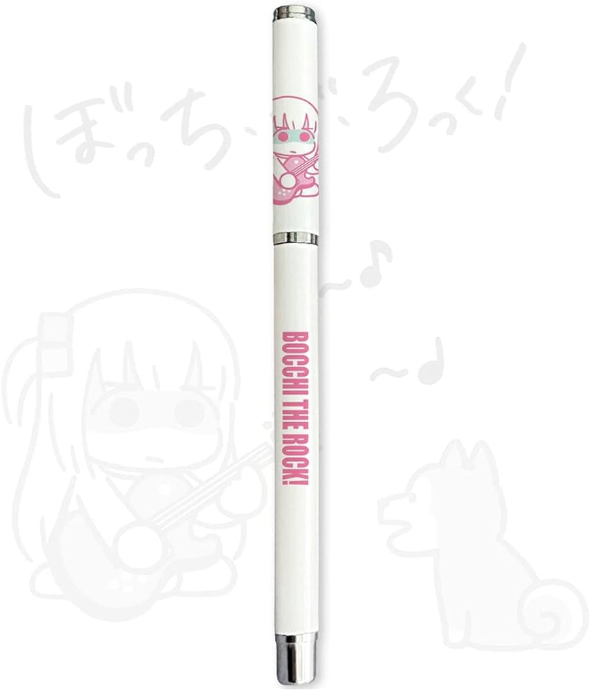 ぼっち・ざ・ろっく 文房具 ペン シャーペン 署名ペン サインペン 後藤ひとり 喜多郁代 伊地知虹夏 山田リョウ 人気アニメグッズ 水性ペン 文房具 オリジナル ラックブラック 学生用 事務用品 (01)
