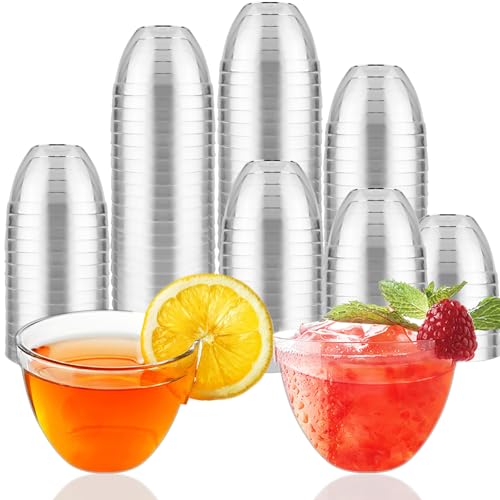 Sinofort 100 Pieza Svasos Plastico Duro 58ml/5.8cl Vasos Chupito Plastico Vasos Reutilizables Fiesta Vasos Chupito Originales para Bebidas Jaleas Dulces Postres (58ML)