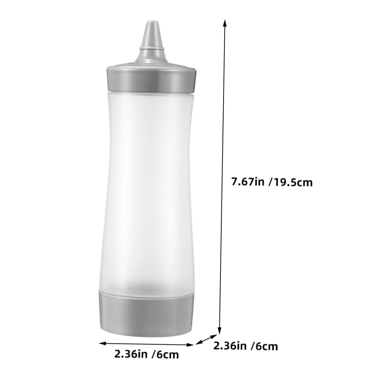 NULYLU 2Pcs Grey Squeeze Bottles for Sauces Dressings Flexible Kitchen Condiment Containers Easy Dispensing for Bbq Cooking and Meal Prep