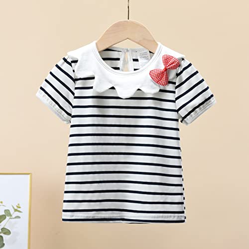 Crop Top for Girls 7to8 Under 5 Sleeve T Casual Outing Holiday 1 to 10 Years Crop Top for Girls 7to8 (Black, 3-4 Years)2