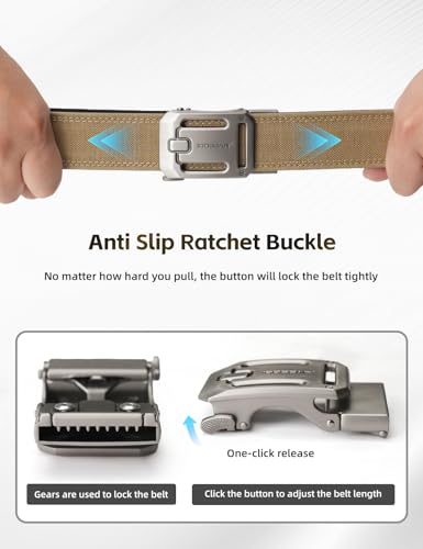 Image of IDOGEAR SPORTS Tactical Ratchet Belt 1.5 inch EDC & CCW Gun Belt For Men Reinforce 1000D Nylon Belt with Adjustable Quick-Release