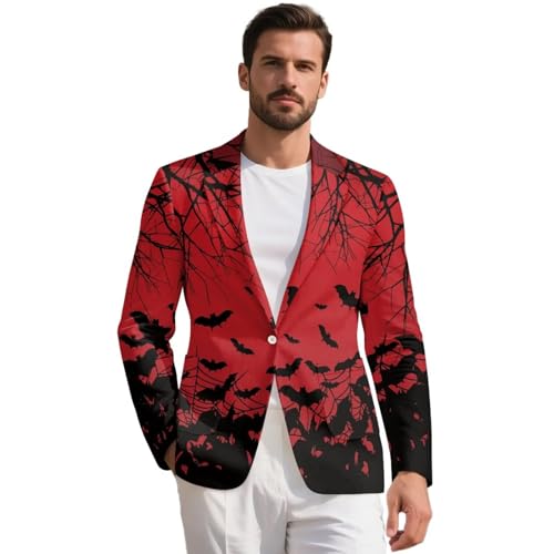 Yewattles Mens Blazers Slim Fit Business Casual Men Suit Sport Coat One Button Travel Blazer Lightweight Suit Jacket