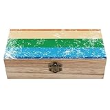 SMAZDFXX Schmuckschatulle aus Holz mit Flagge der Homosexuellenrechte und Klappdeckel, Andenken, modische Schatztruhe, Aufbewahrungsboxen für Bastelarbeiten