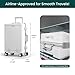 Nobl Travel Carry On Luggage, Noble Zipperless Aluminum Frame PC Hard Shell Suitcase, 22.5x15x9.5 Airline Approved, 360° Spinner Wheels, TSA Locks, USB Charging Port, Cup & Phone Holder - White