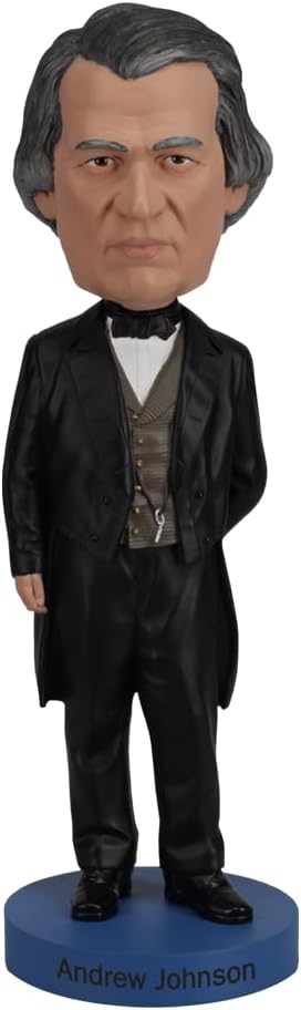 Royal Bobbles Andrew Johnson 17th President of The United States Collectible Bobblehead Statue