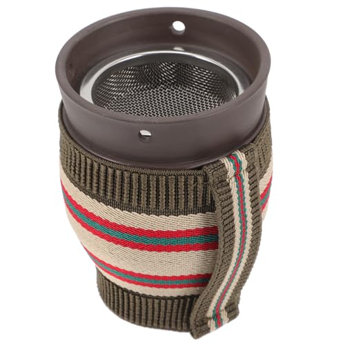 BCOATH Ceramic Moxibustion Pot Purple Clay Heat Insulation Moxa Box Portable Moxibustion Jar for Body Circulation and Cold Dispelling Ideal for Elderly and Home Care 3.93X2.83X2.83In