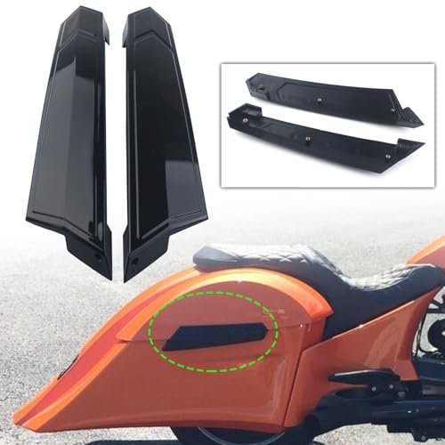 Cubiertas para bisagras de alforjas compatibles con motocicletas Victory Cross Country, Cross Country Tour, Magnum, Hard-Ball y Cross Roads (2010-2017), color negro miniatura 3