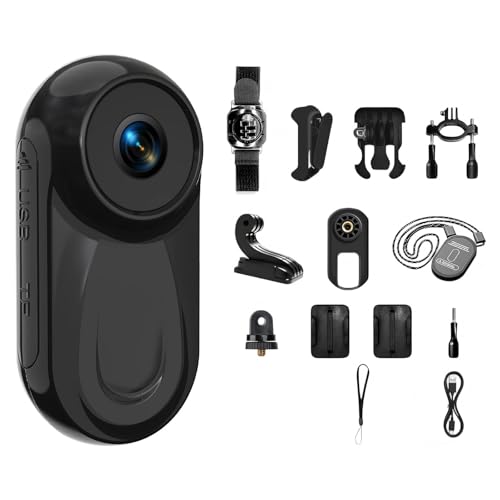 zakotu Mini Body Camera, 1080P Vlogging Cam for Traveling/Motorcycle(SD Card Not Included)