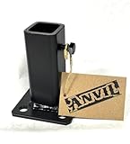 Repair 1' Broken Rusty Metal Step Railing ANVILS No Welding Post Base 3 3/4' Handrails Loose Outdoor Stair Posts 1 inch Hollow Or Solid - Slip-Fits Over Existing Leg Black Paint w/Bolts