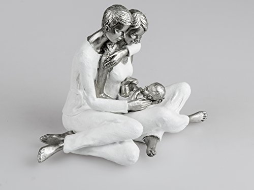 Bellissima statuetta decorativa con famiglia