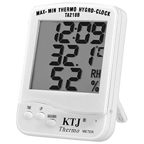 SEAVON Digital Hygrometer Indoor Thermometer, Humidity Gauge Indicator Room Thermometer, Accurate Temperature Humidity Monitor Meter for Home, Office, Greenhouse Cover