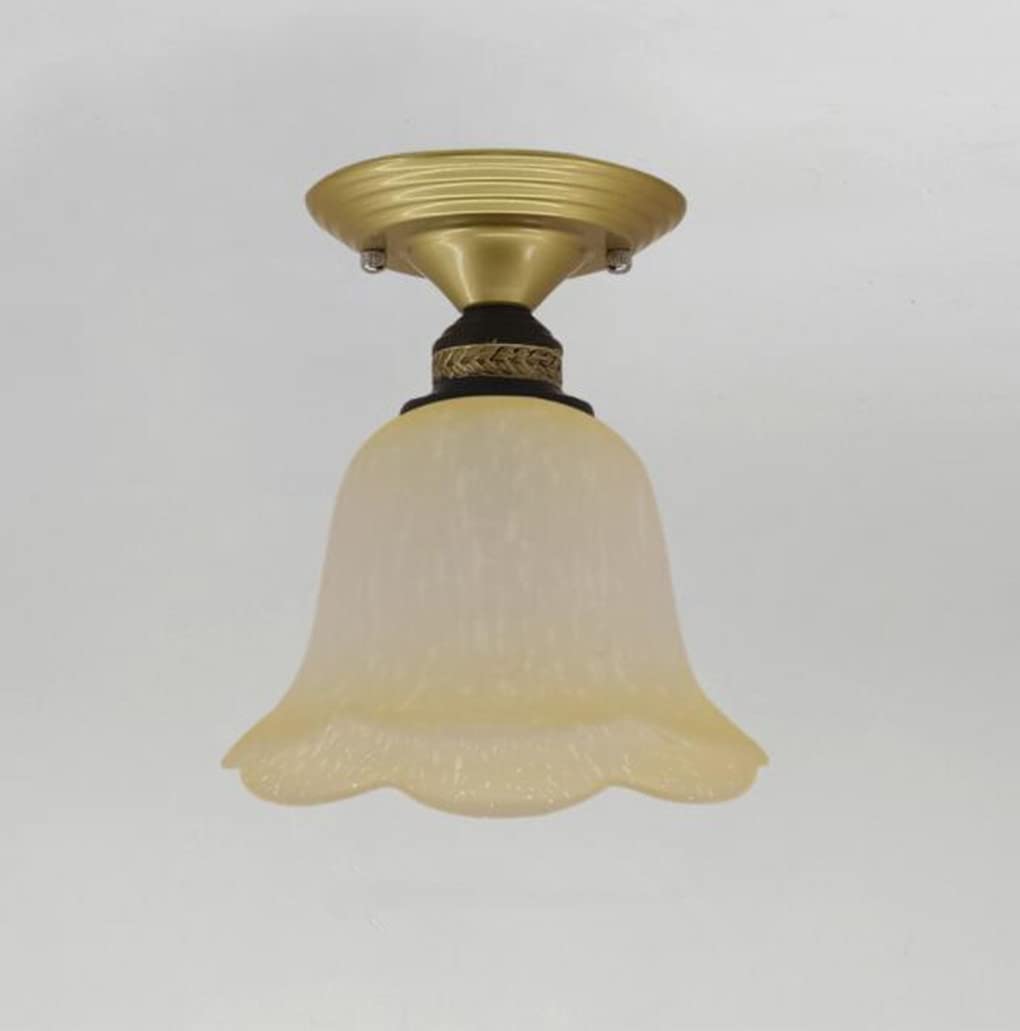 SXYSXYSXY Vintage Deckenleuchte 18W, Gold, Ø32 Cm - Warmes Licht 3000K, Für Flur, Wohnzimmer, Café & Mehr