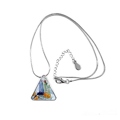 Collier fleur orange et raisin pour sublimer vos tenues d'été et sorties culturelles