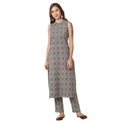 Image of Globus Women Kurta Set (3641750001 Teal S)