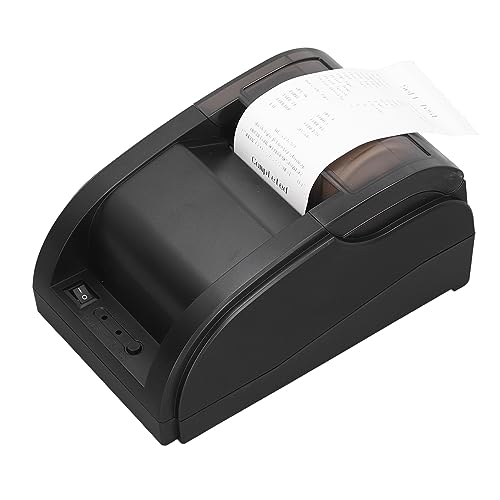 Fockety Imprimante Thermique de reçus, 60-80mm/s Imprimante USB POS Compatible avec Android et iOS, Connexion BT Imprimante de Cuisine de Restaurant.