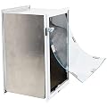 Wall Model | Cat & Dog Doors | Adjustable Tunnel Fits Up to 10" Wide Walls | Energy Efficient Double Vinyl Flaps | Locking Security Cover | Skilled Install Required | Steel Corners | Hale Pet Door