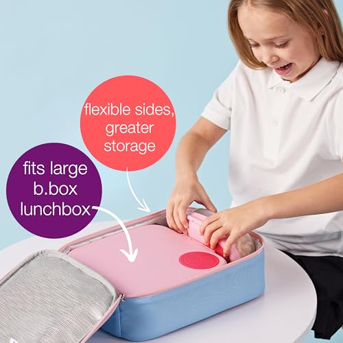 b.box Flexi Thermo Lunchtasche Kinder | Hält das Mittagessen Länger Kühl und Frisch | Maschinenwäsche | Passend für Große b.box Lunchbox und Snackbox