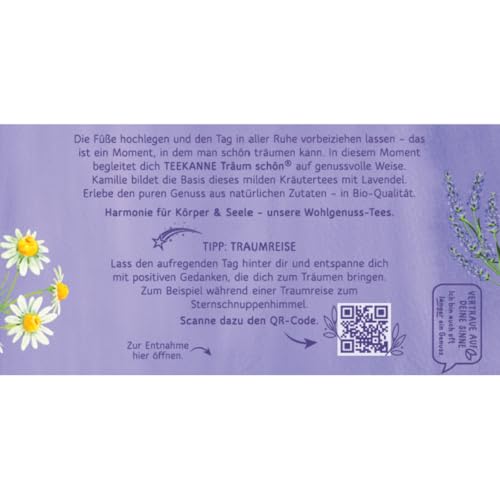 TEEKANNE Träum Schön® Bio-Kräutertee, 10 Packungen x 18 Beutel (10x 30,6g)